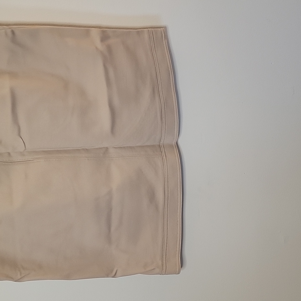 White House Black Market Beige Button-Front Skirt - Picture 7 of 11